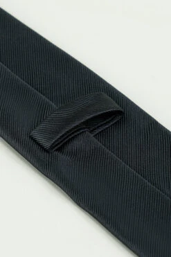 Black Solid Satin Party Tie -Zapaka Sales Store CGLHN23625 Black 4