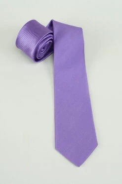 Black Solid Satin Party Tie -Zapaka Sales Store CGLHN23625 Purple 1