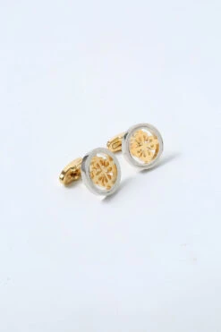 Golden Tuxedo Cufflinks For Men