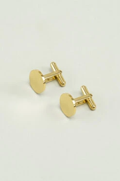 Men Golden Tuxedo Cufflinks
