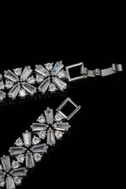 Royal Blue Crystal Necklace Earring Jewelry Set -Zapaka Sales Store CGLHW21027