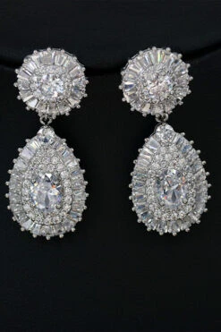 Royal Blue Crystal Necklace Earring Jewelry Set -Zapaka Sales Store CGLHW21027 Silver 2 a6c81fe2 a070 490f 9d63 81220fc70656