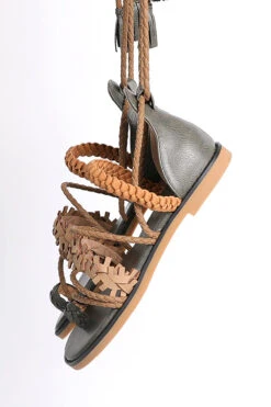 Army Green Casual Strappy Sandals -Zapaka Sales Store CGLHW21124 2