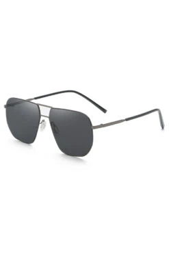 Metal Double Bridge Men's Outdoor Fashion Sunglasses -Zapaka Sales Store CGLLY30226 20Gray 20 1
