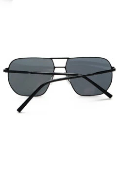Metal Double Bridge Men's Outdoor Fashion Sunglasses -Zapaka Sales Store CGLLY30226 Black 4