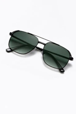 Men's Metal Square Double Bridge Sunglasses -Zapaka Sales Store CGLLY30234 Green 2