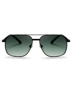 Men's Metal Square Double Bridge Sunglasses -Zapaka Sales Store CGLLY30234 Green 3
