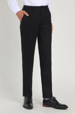 Black Straight Leg Men's Suits Pants -Zapaka Sales Store CGMPHL0059 3