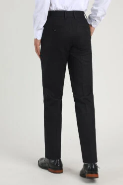 Black Straight Leg Men's Suits Pants -Zapaka Sales Store CGMPHL0059 4
