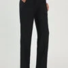 Black High Waisted Suit Pants Mens