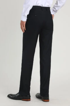 Black Straight Leg Suit Pants For Wedding -Zapaka Sales Store CGMPHL0065 4