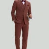 Tan Notched Lapel 3 Piece Single Breasted Prom Suits