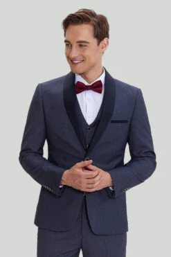 Men's Grey 3 Piece One Button Tuxedo -Zapaka Sales Store CGMPHL15790022 4