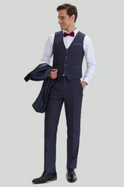 Men's Grey 3 Piece One Button Tuxedo -Zapaka Sales Store CGMPHL15790022 6