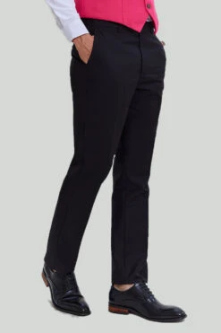 Black Pink 2 Piece Notched Lapel Men's Suits -Zapaka Sales Store CGMPHL15790053 6