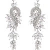 Earrings With Beadings And Rhinestones