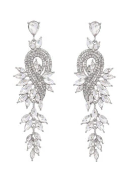 Earrings With Beadings And Rhinestones