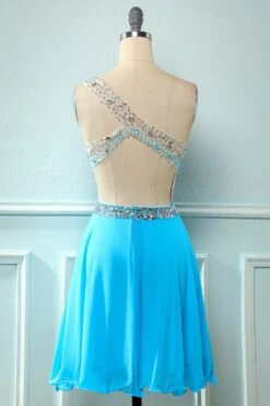 One Shoulder Sequins Cocktail Dress -Zapaka Sales Store DT90298 Blue 11 first 20 3 ed72bafc 3c97 4b6a 8af9 25f1a5e68141