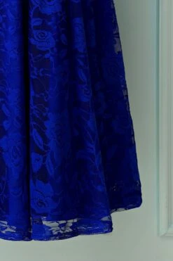 Royal Blue Rose Lace Dress -Zapaka Sales Store IMG 0030 f66a1393 3555 46da 9b5d 1b058dcd49da
