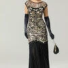 Black Mermaid Flapper Dress