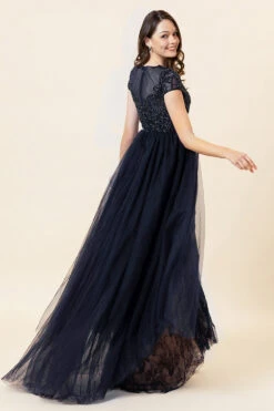 Sparkly Grey Beaded Long Formal Dress -Zapaka Sales Store SQ0831Navy 2 1dd5e838 0d43 44a3 9f44 3dbcb371b009