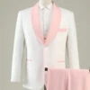 Light Pink Shawl Lapel 3 Piece Men's Prom Suits