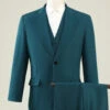 Dark Green Notched Lapel 3 Piece Men's Prom Suits