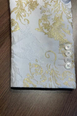 Champagne Peak Lapel Sequins Men's Prom Blazer -Zapaka Sales Store WHM0209 20Champagne 20 4