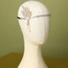 White Beaded 1920s Flapper Headband