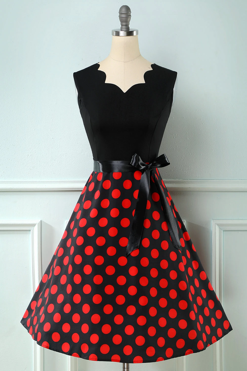 Red Dots Vintage 1950s Dress 1 Red Dots Vintage 1950s Dress