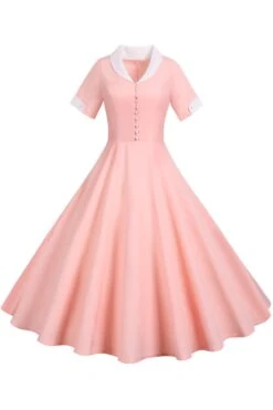 V Neck 1950s Swing Dress 17 V Neck 1950s Swing Dress -Zapaka Sales Store YYCGHX WJY14792 20Pink 0dba0d20 d90f 4574 879b f94aba8325d6