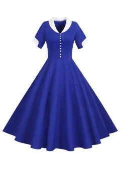 V Neck 1950s Swing Dress 18 V Neck 1950s Swing Dress -Zapaka Sales Store YYCGHX WJY14792 20Royal 20Blue 4f304cbf 4dda 4c42 ae2a 563bc82a2d8e