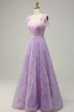 Light Green A-Line Prom Dress With Embroidery -Zapaka Sales Store YYLH30802Purple 3 85be49e4 eea0 48b3 bf11 040fd9e0b7bb