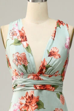 Green Halter Sleeveless A Line Bridesmaid Dress 9 Green Halter Sleeveless A Line Bridesmaid Dress -Zapaka Sales Store YYZL576 20Green 4