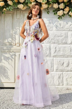 A Line Deep V Neck Lavender Long Prom Dress With Open Back -Zapaka Sales Store YYZL596Lavender 4 61f78eac de9b 4bf0 9a51 d2274e95d8db