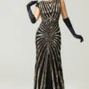 Mermaid 1920s Sequined Flapper Dress
