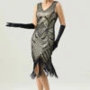 Women 1920s Fringe Sequin Dress