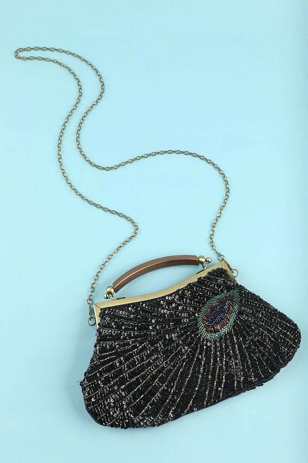 Black Beaded Evening Bag 1 Black Beaded Evening Bag