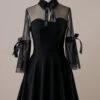 Black Halloween Vintage Dress