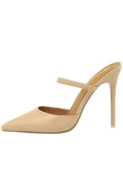 Apricot Stiletto Pointy Heels -Zapaka Sales Store ZPKCGLH10 86 Apricot 5