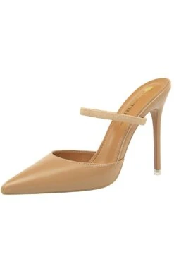 Apricot Stiletto Pointy Heels -Zapaka Sales Store ZPKCGLH10 86 Kahki 4