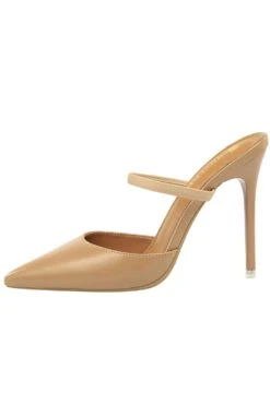 Apricot Stiletto Pointy Heels -Zapaka Sales Store ZPKCGLH10 86 Kahki 5