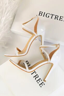 Black Stiletto Sandals 32 Black Stiletto Sandals -Zapaka Sales Store ZPKCGLH126 7 White 3