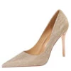 Shallow Toe Sequined Stiletto High Heels