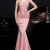 Blush Mermaid Prom Dress