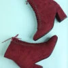 Women's Burgundy Martin Boots