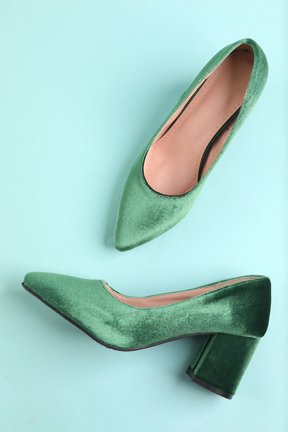 Women's Chunky Block High Heel 6 Women's Chunky Block High Heel - Image 6