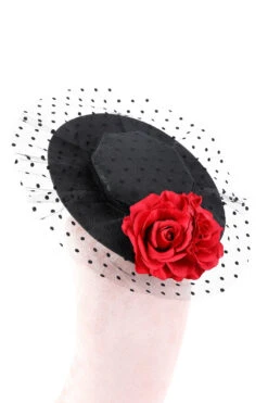 Black Women Halloween Witch Hat With Flower -Zapaka Sales Store ZPKCGZL21077 Black 4