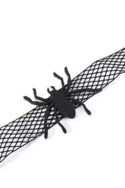 Black Halloween Spider Choker -Zapaka Sales Store ZPKCGZL21087 Black 5