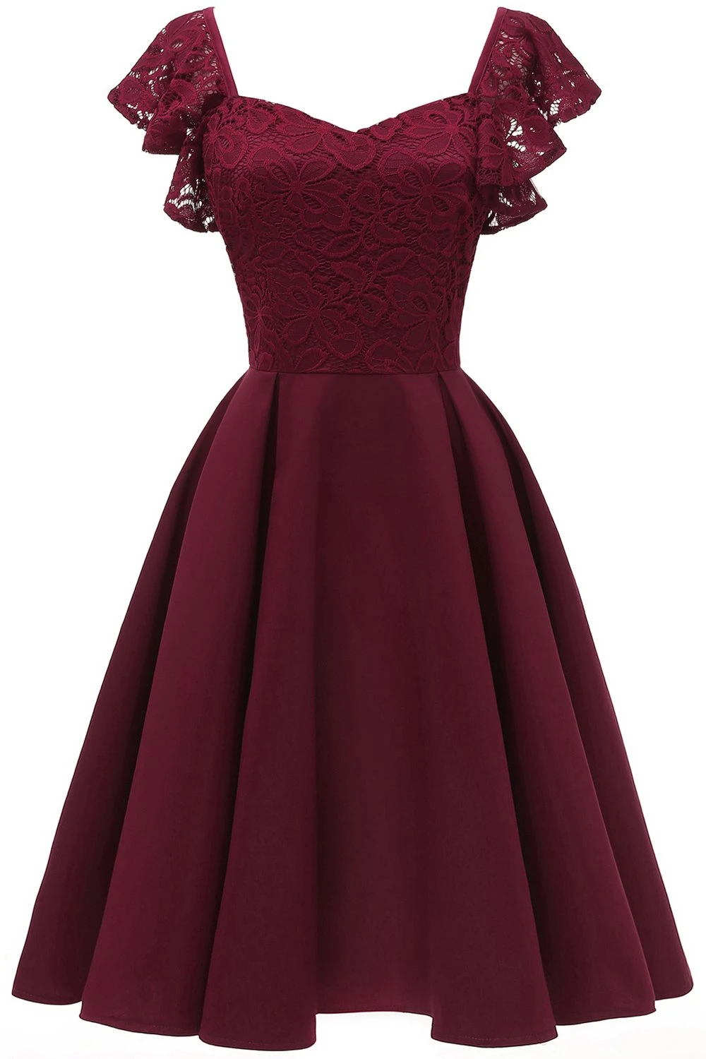 Sweetheart Burgundy Cocktail Party Dress 1 Sweetheart Burgundy Cocktail Party Dress